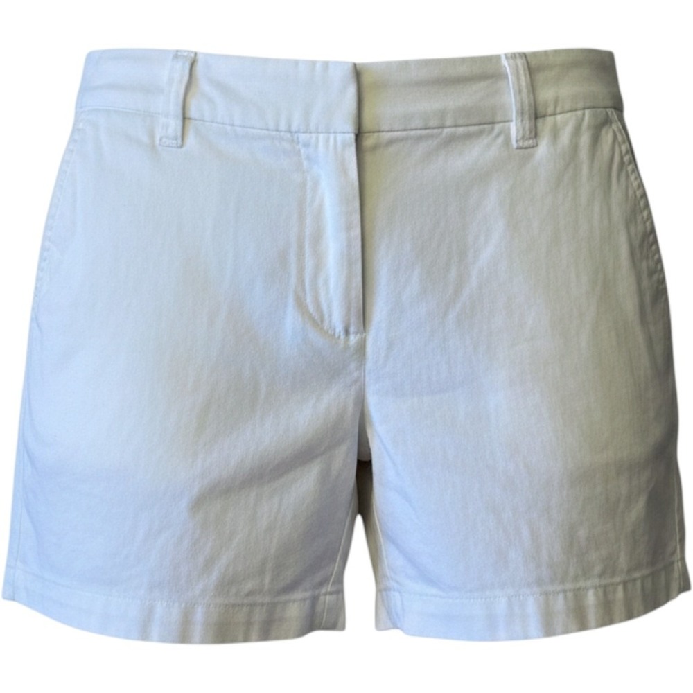 J.Crew Re-Imagined White Cotton Chino Shortsโ Womens Size 2 H1453 SP21